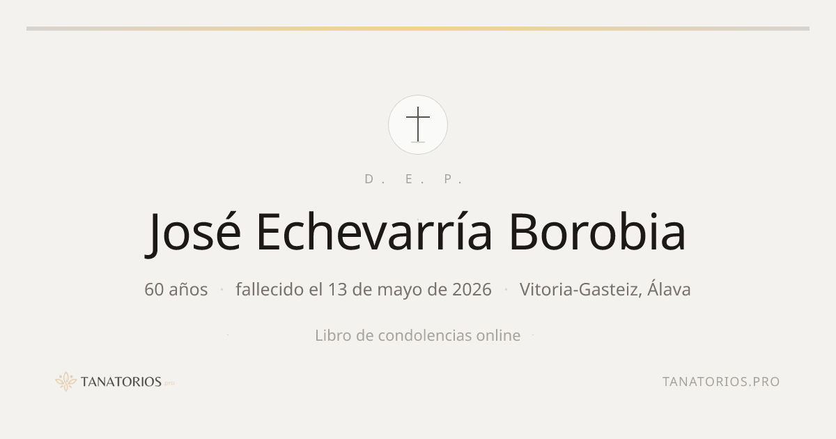Memorial de José Echevarría Borobia