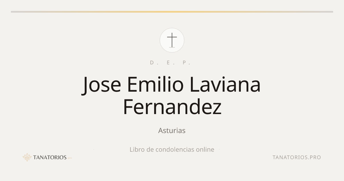 Memorial de Jose Emilio Laviana Fernandez