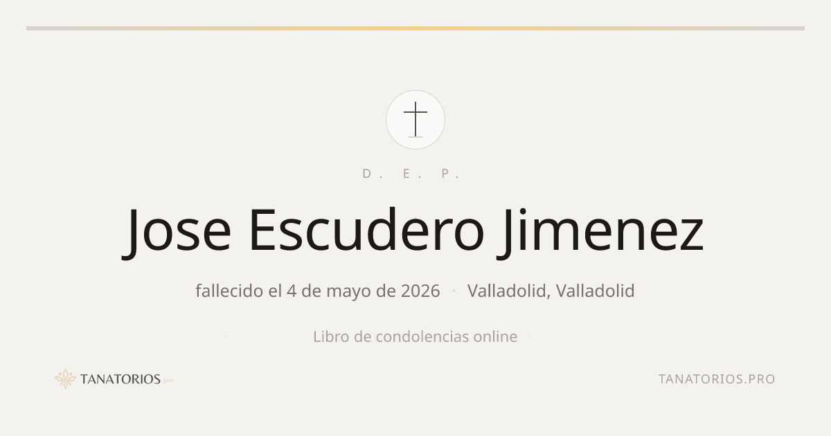 Memorial de Jose Escudero Jimenez