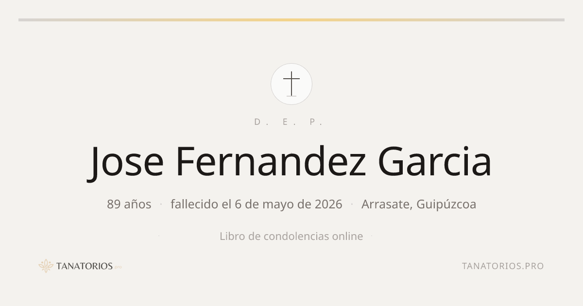 Memorial de Jose Fernandez Garcia