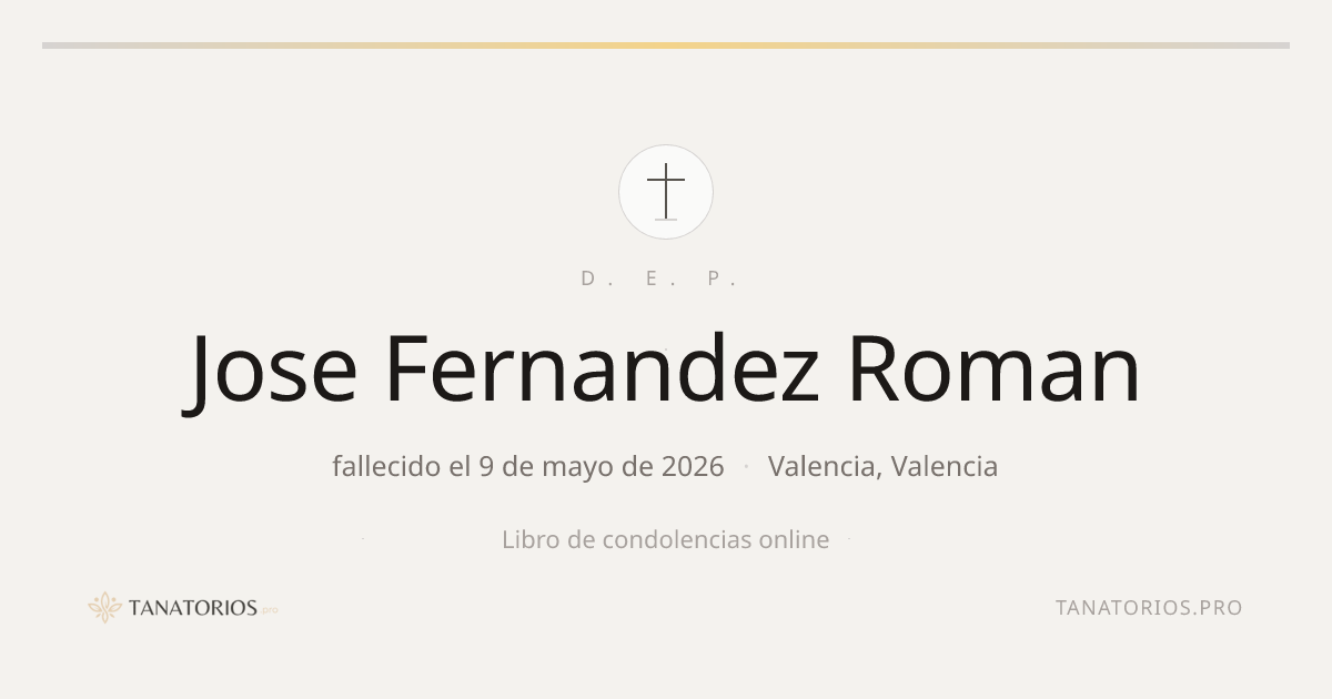 Memorial de Jose Fernandez Roman