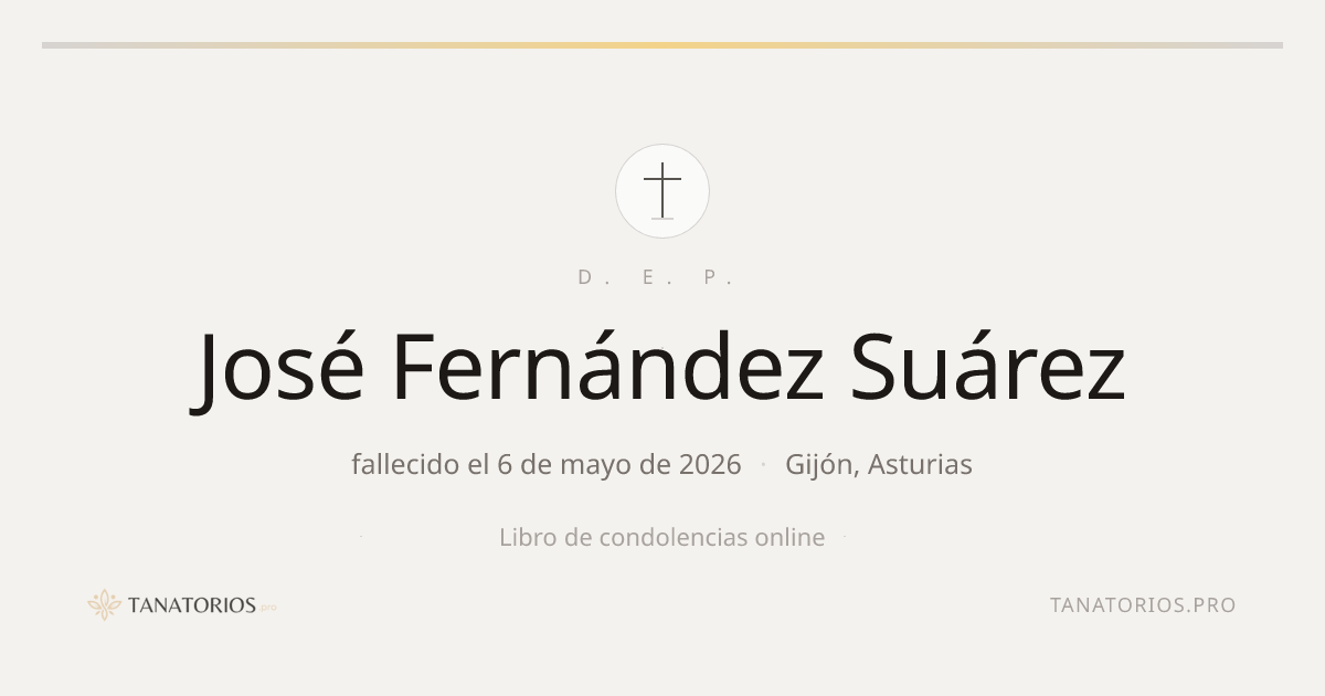Memorial de José Fernández Suárez