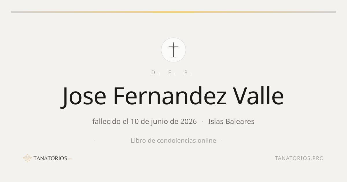 Memorial de Jose Fernandez Valle