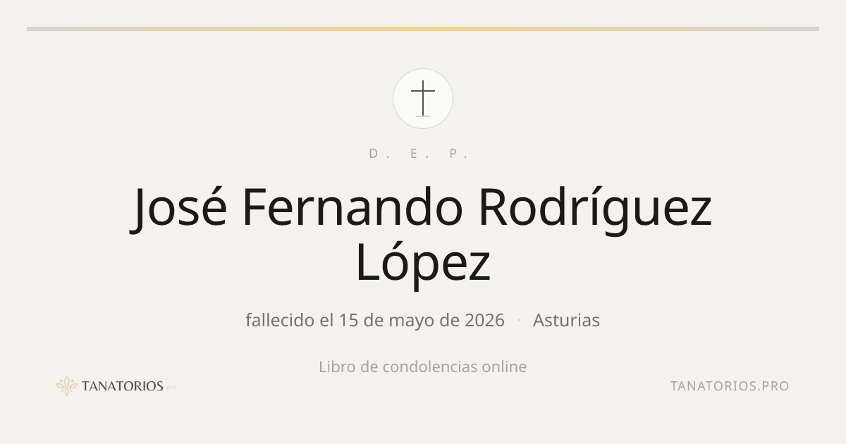 Memorial de José Fernando Rodríguez López