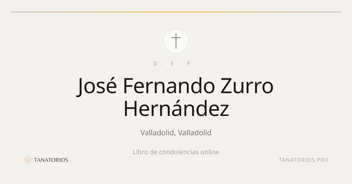 Memorial de José Fernando Zurro Hernández