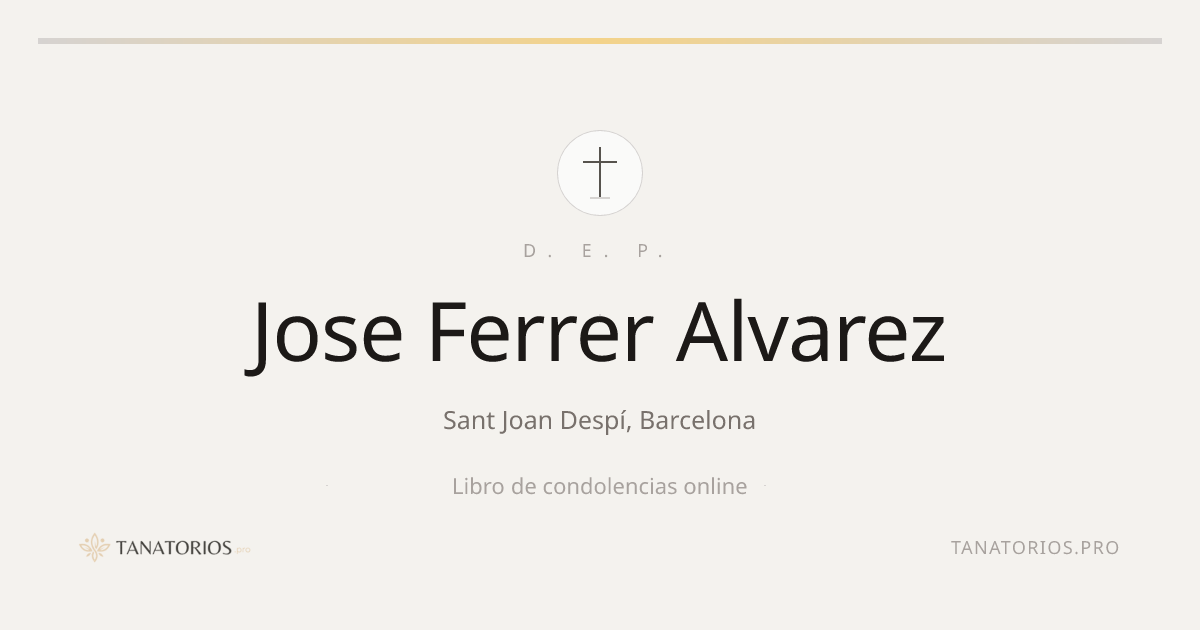 Memorial de Jose Ferrer Alvarez