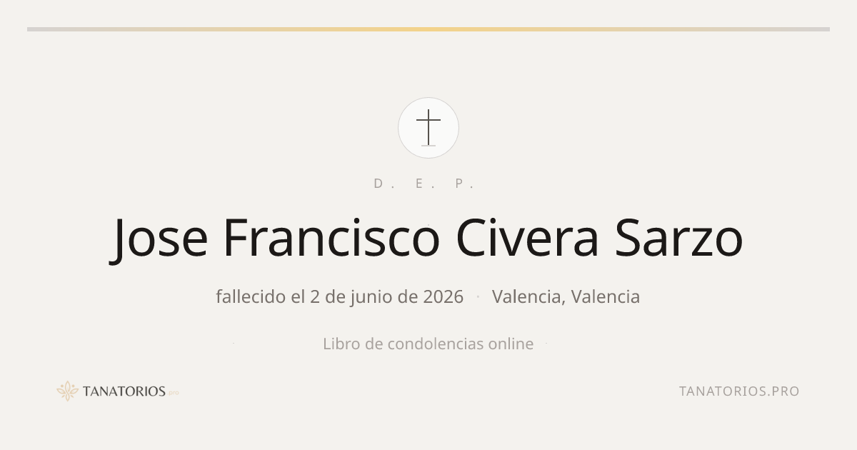 Memorial de Jose Francisco Civera Sarzo