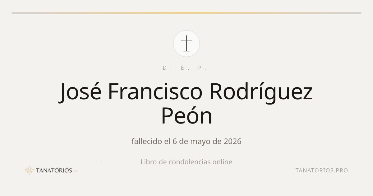 Memorial de José Francisco Rodríguez Peón
