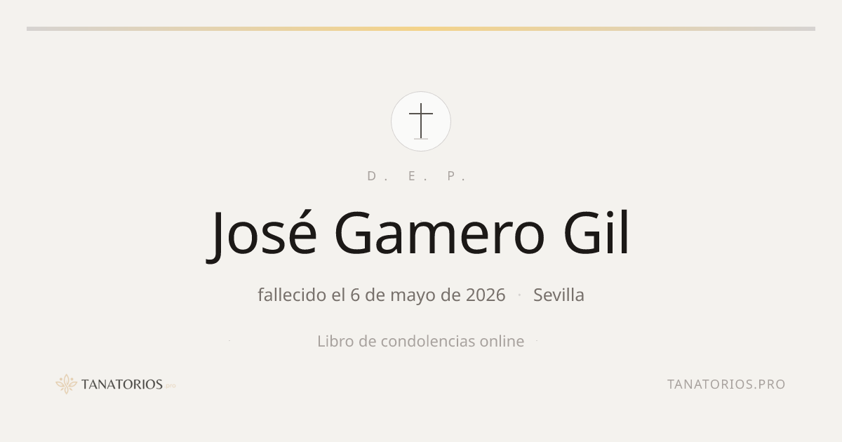 Memorial de José Gamero Gil