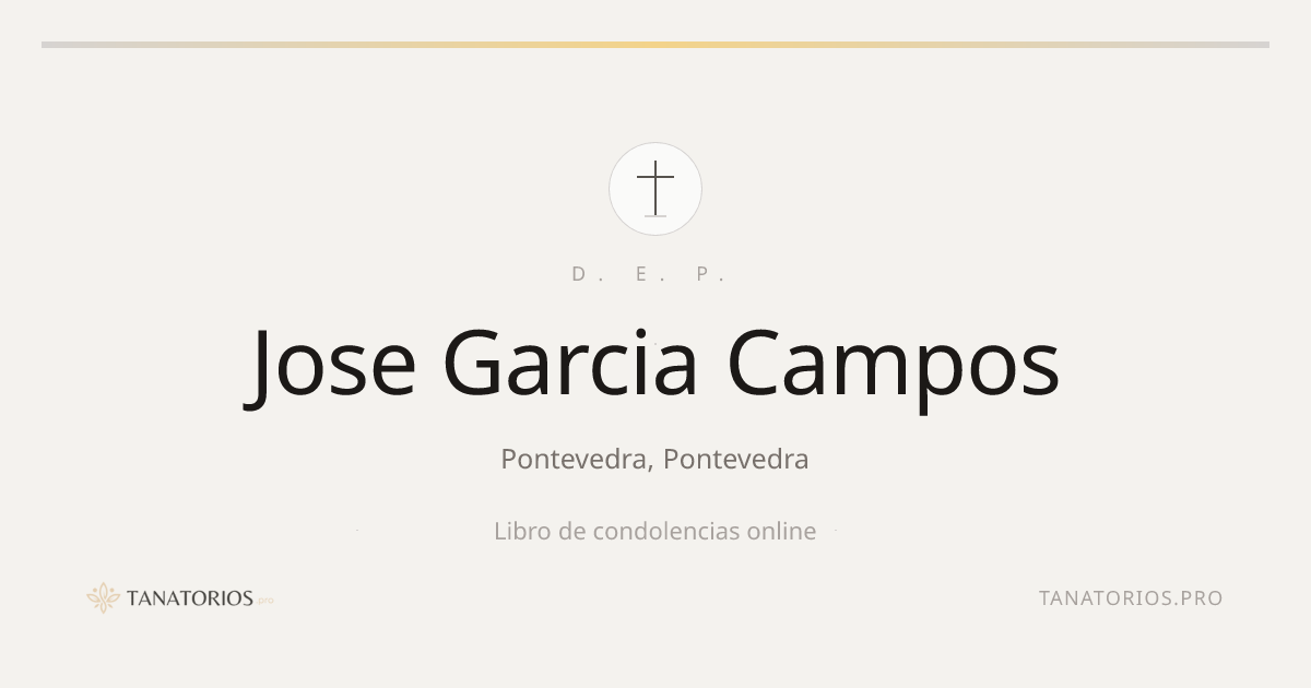 Memorial de Jose Garcia Campos