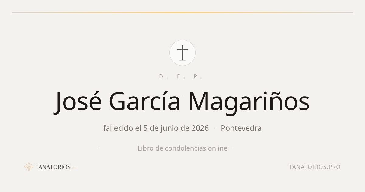 Memorial de José García Magariños