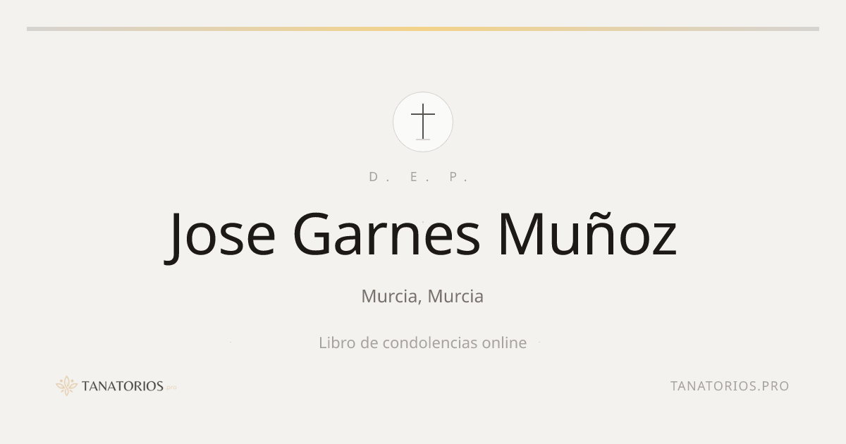 Memorial de Jose Garnes Muñoz