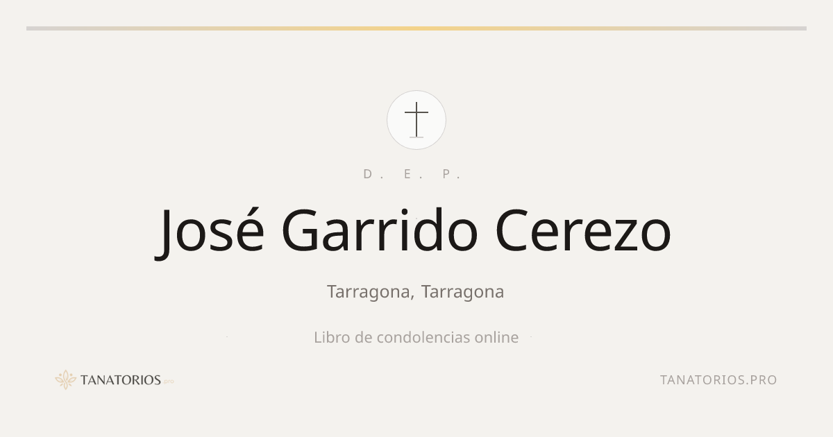 Memorial de José Garrido Cerezo