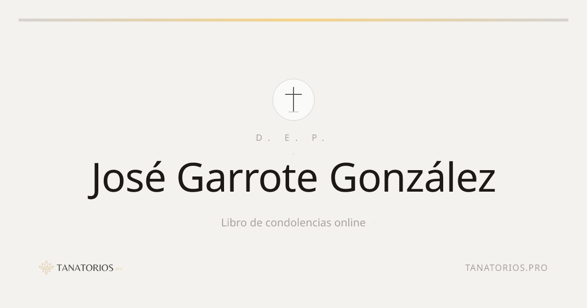 Memorial de José Garrote González