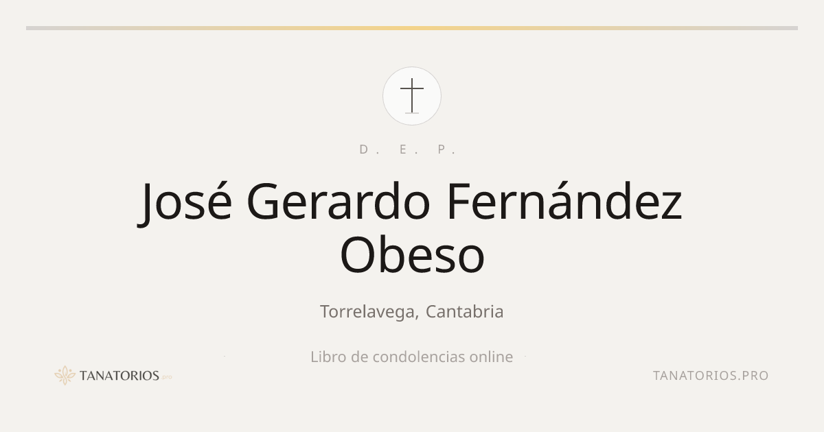 Memorial de José Gerardo Fernández Obeso