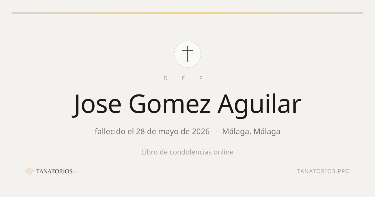 Memorial de Jose Gomez Aguilar