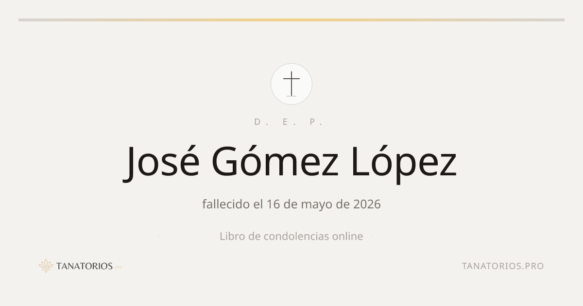 Memorial de José Gómez López