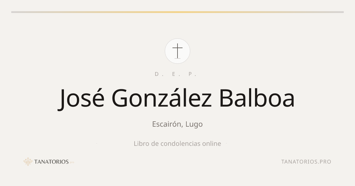 Memorial de José González Balboa