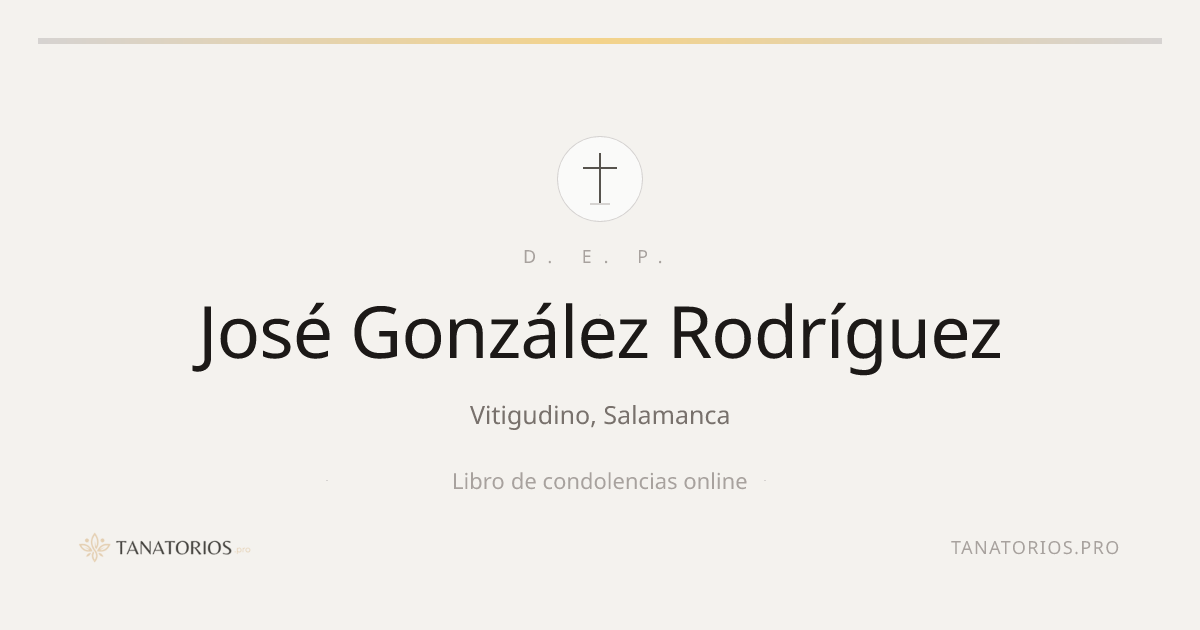 Memorial de José González Rodríguez
