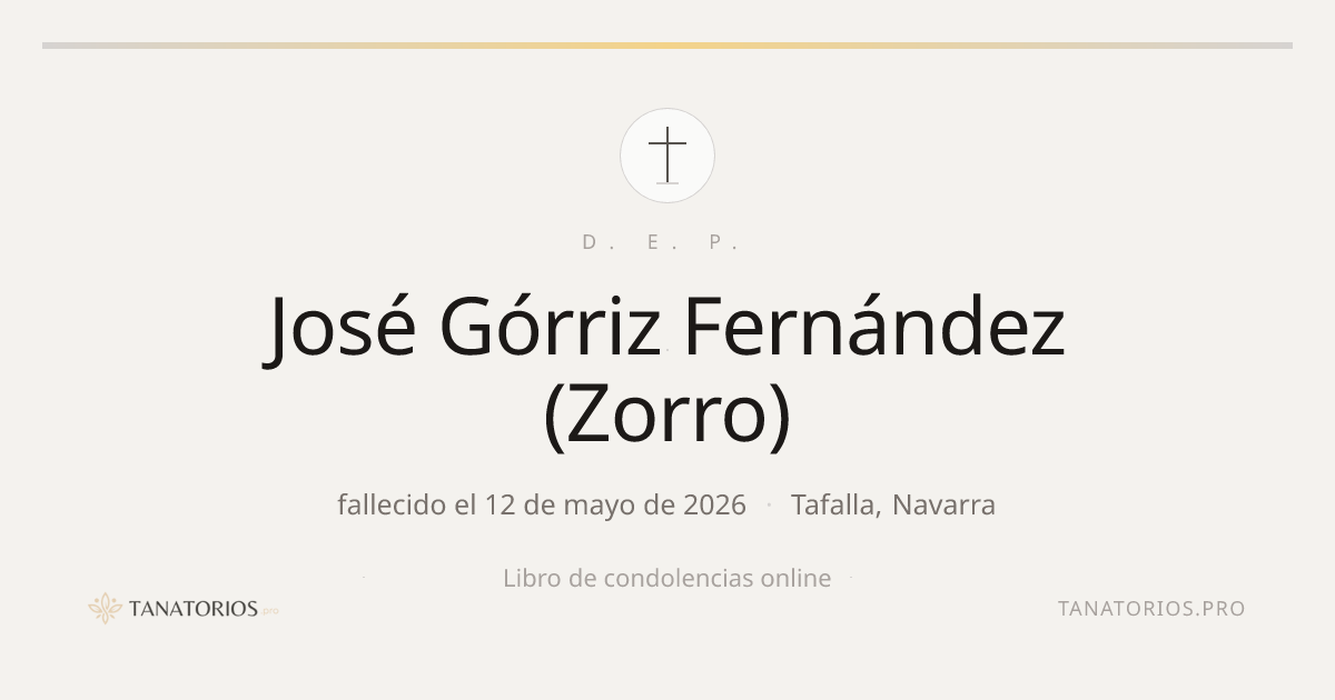 Memorial de José  Górriz Fernández (Zorro)