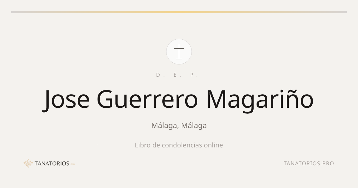 Memorial de Jose Guerrero Magariño