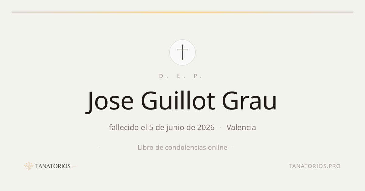 Memorial de Jose Guillot Grau
