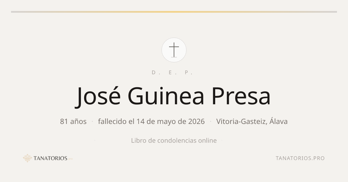 Memorial de José Guinea Presa