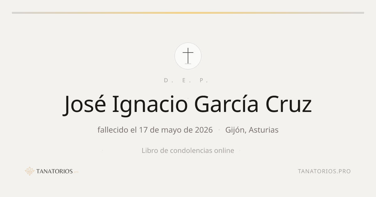Memorial de José Ignacio García Cruz