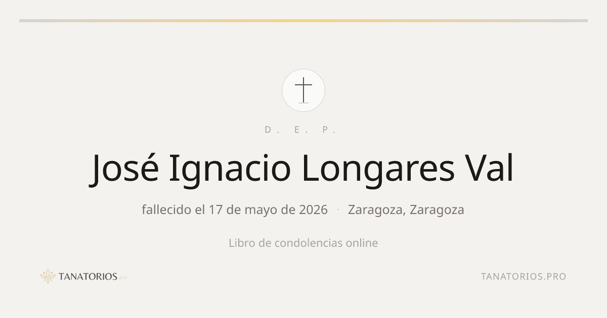 Memorial de José Ignacio Longares Val