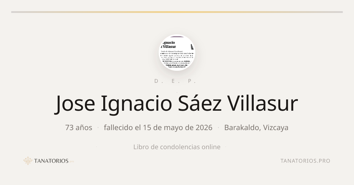 Memorial de Jose Ignacio Sáez Villasur