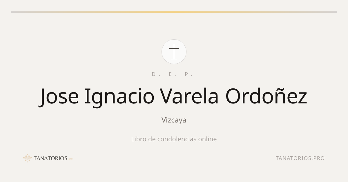 Memorial de Jose Ignacio Varela Ordoñez