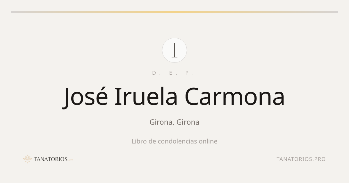 Memorial de José Iruela Carmona