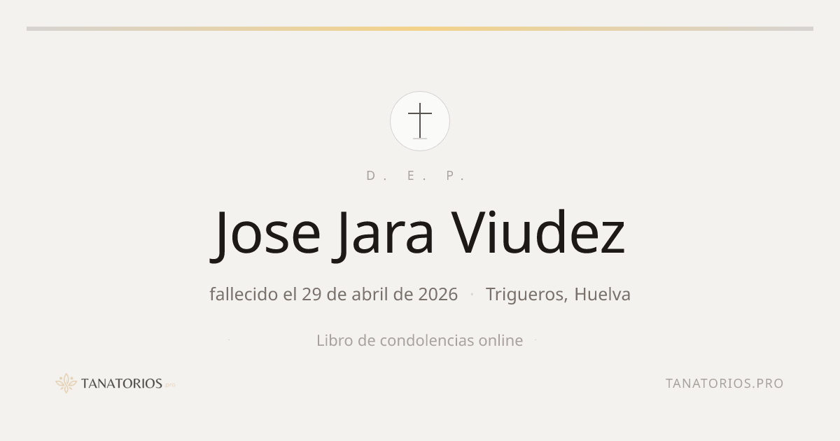 Memorial de Jose Jara Viudez