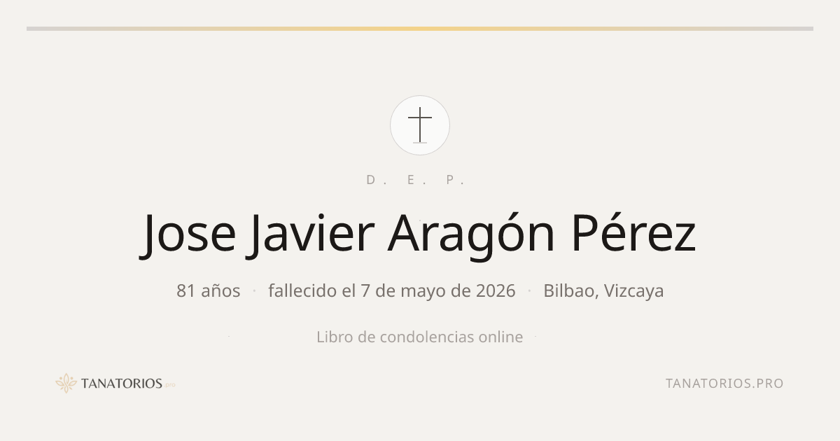 Memorial de Jose Javier Aragón Pérez