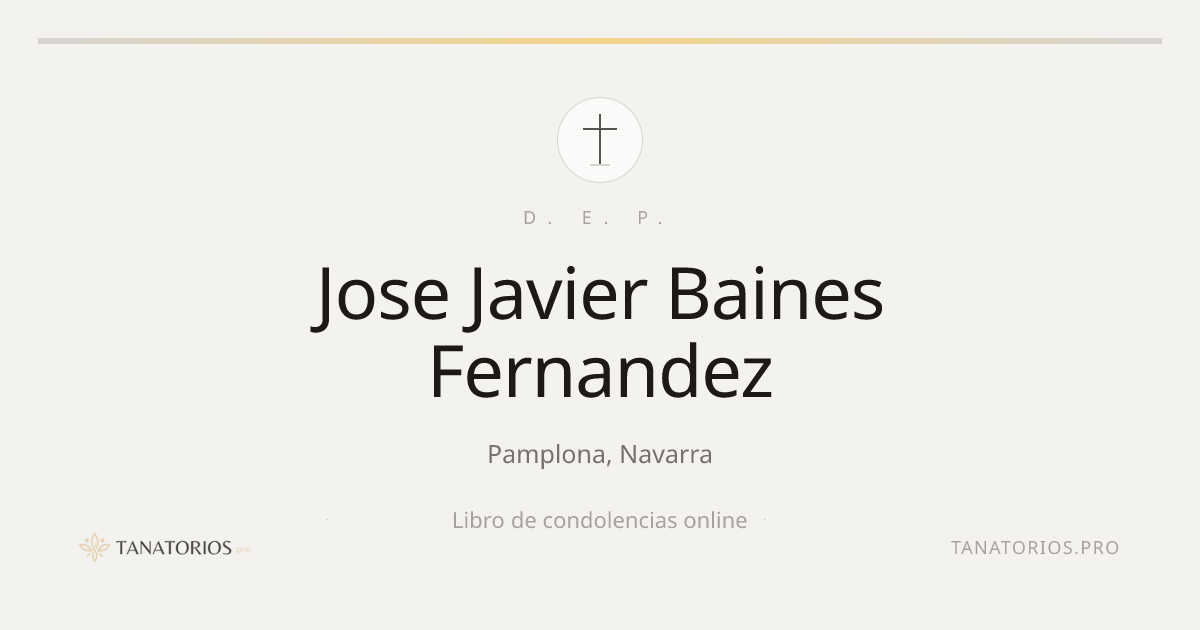 Memorial de Jose Javier Baines Fernandez