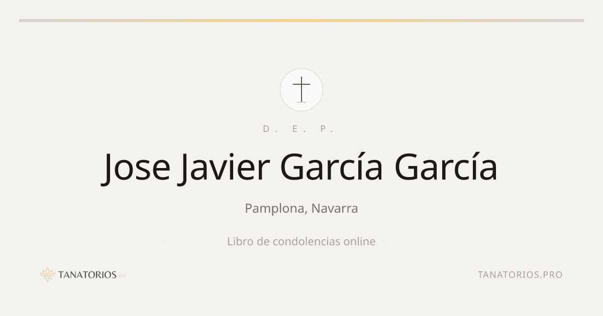 Memorial de Jose Javier García García