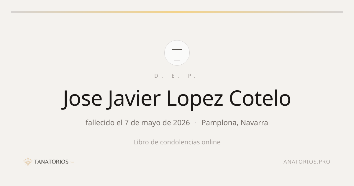 Memorial de Jose Javier Lopez Cotelo