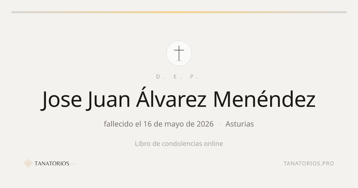 Memorial de Jose Juan Álvarez Menéndez