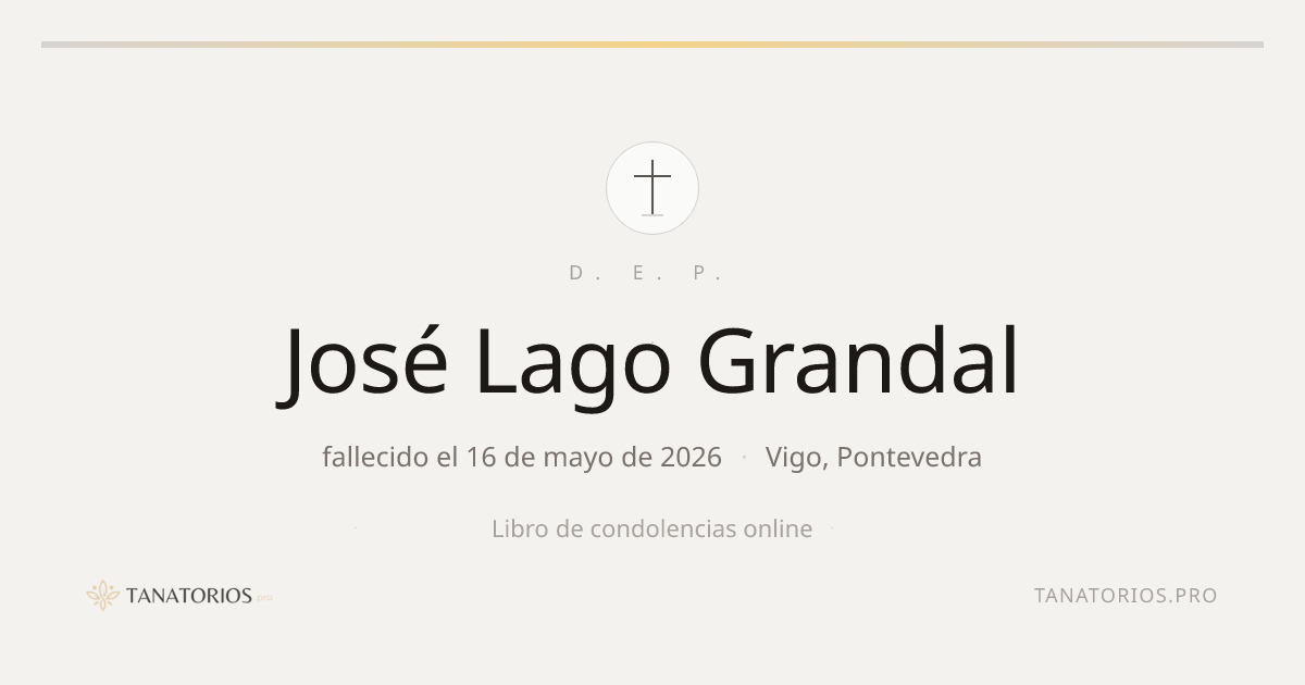 Memorial de José Lago Grandal