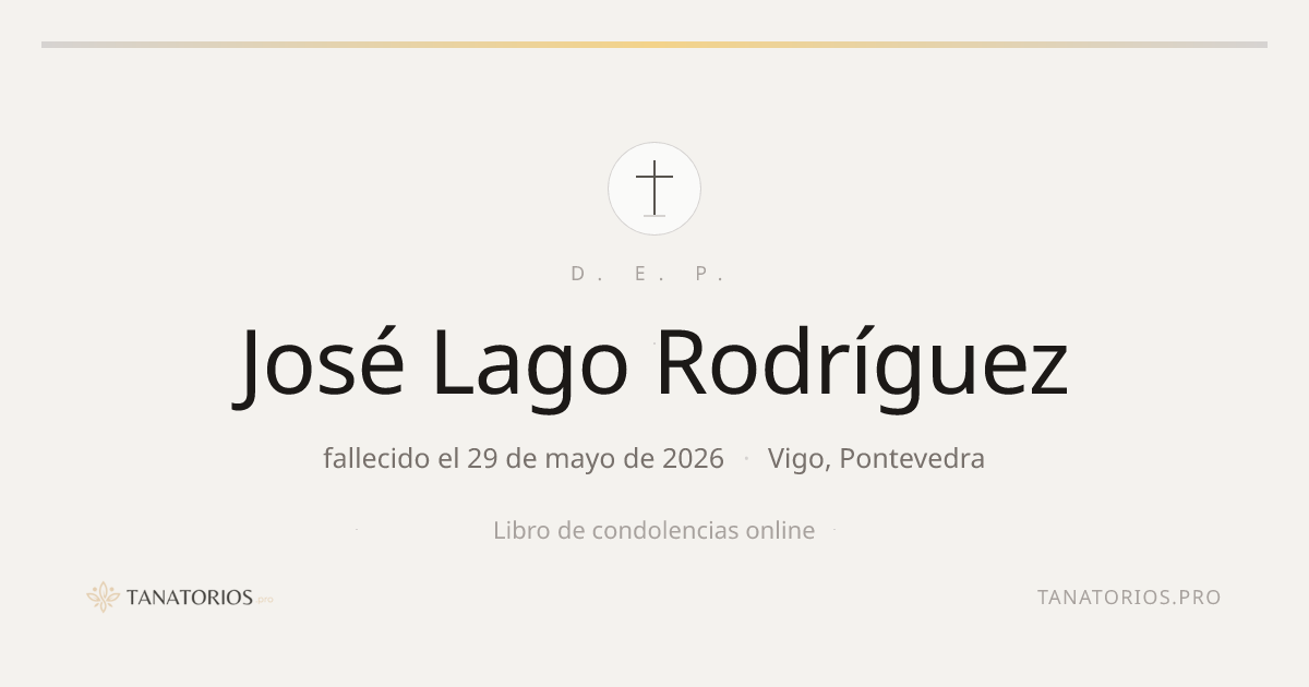 Memorial de José Lago Rodríguez