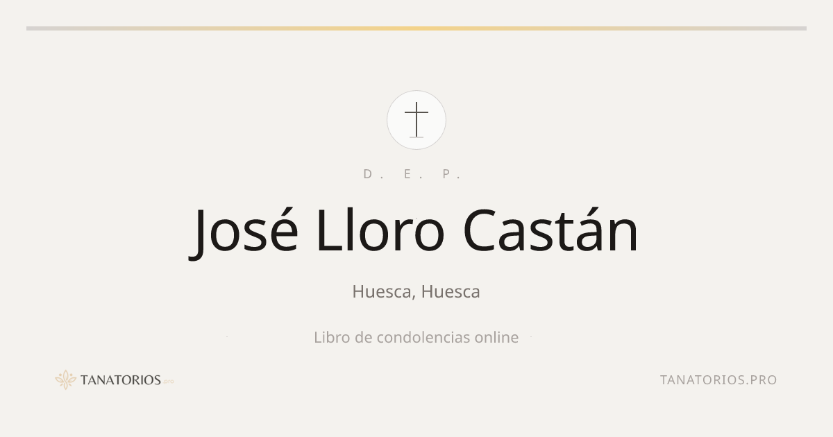 Memorial de José Lloro Castán