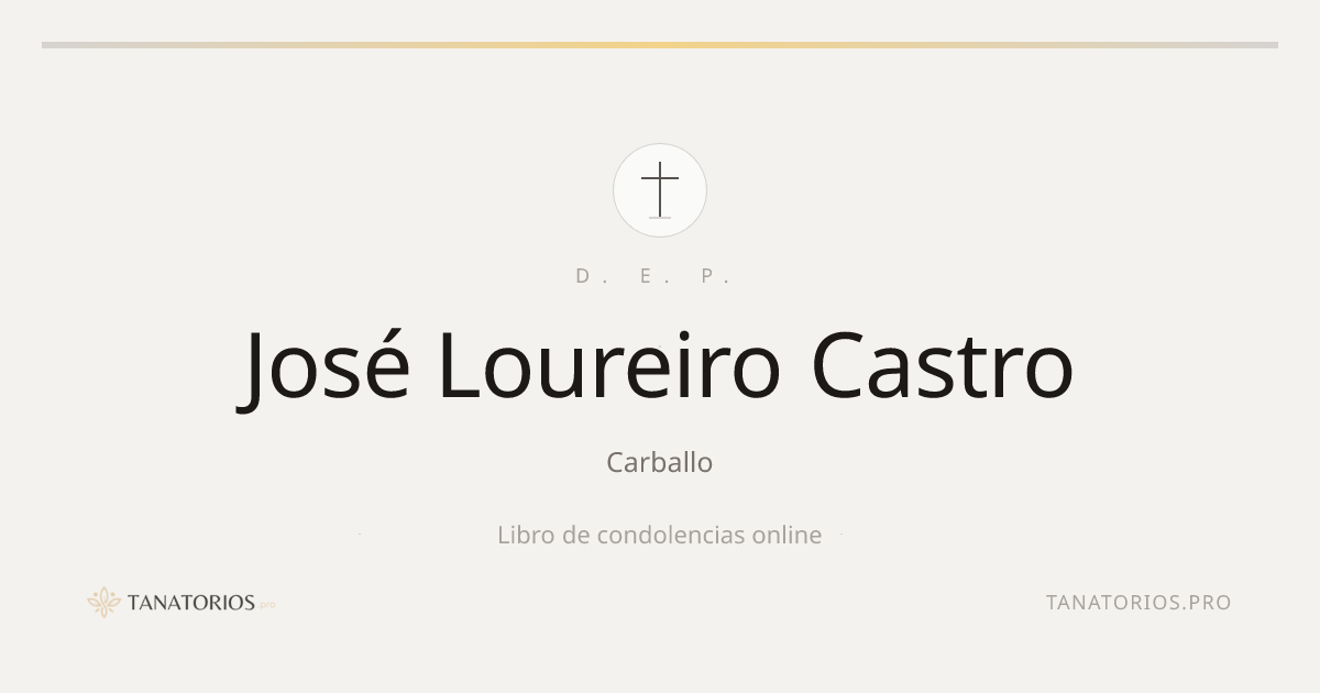 Memorial de José Loureiro Castro