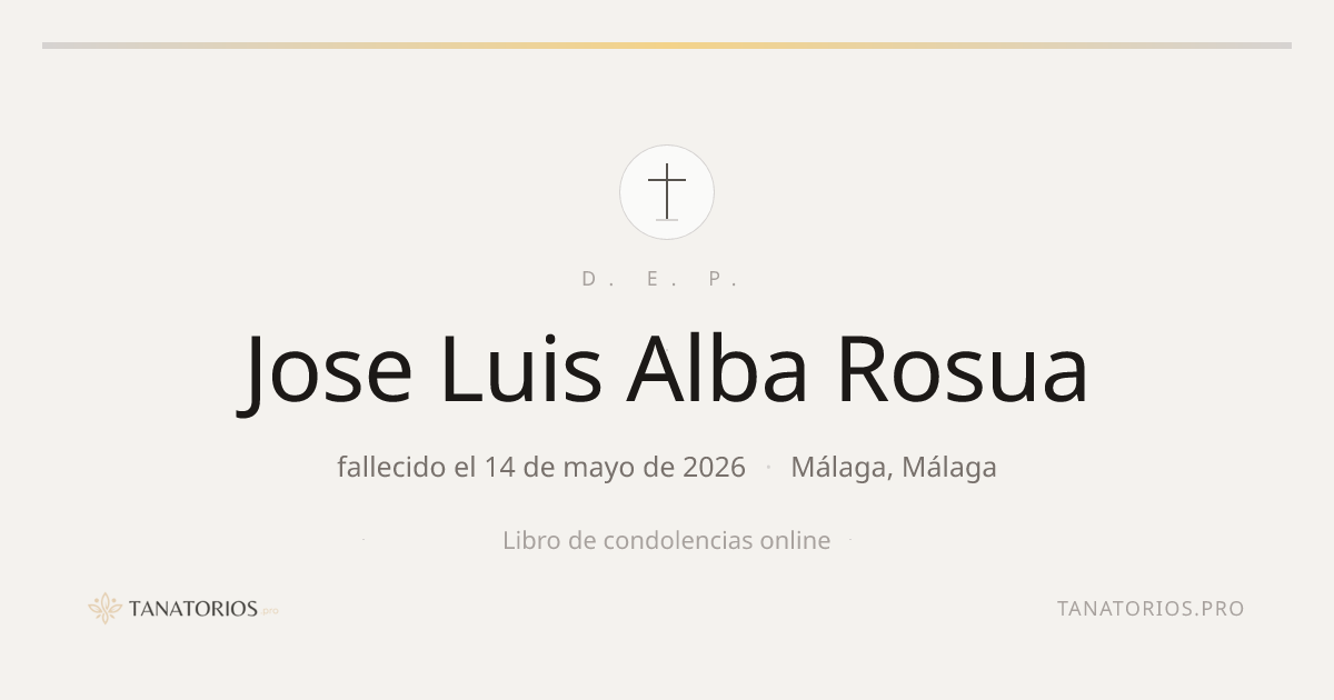 Memorial de Jose Luis Alba Rosua