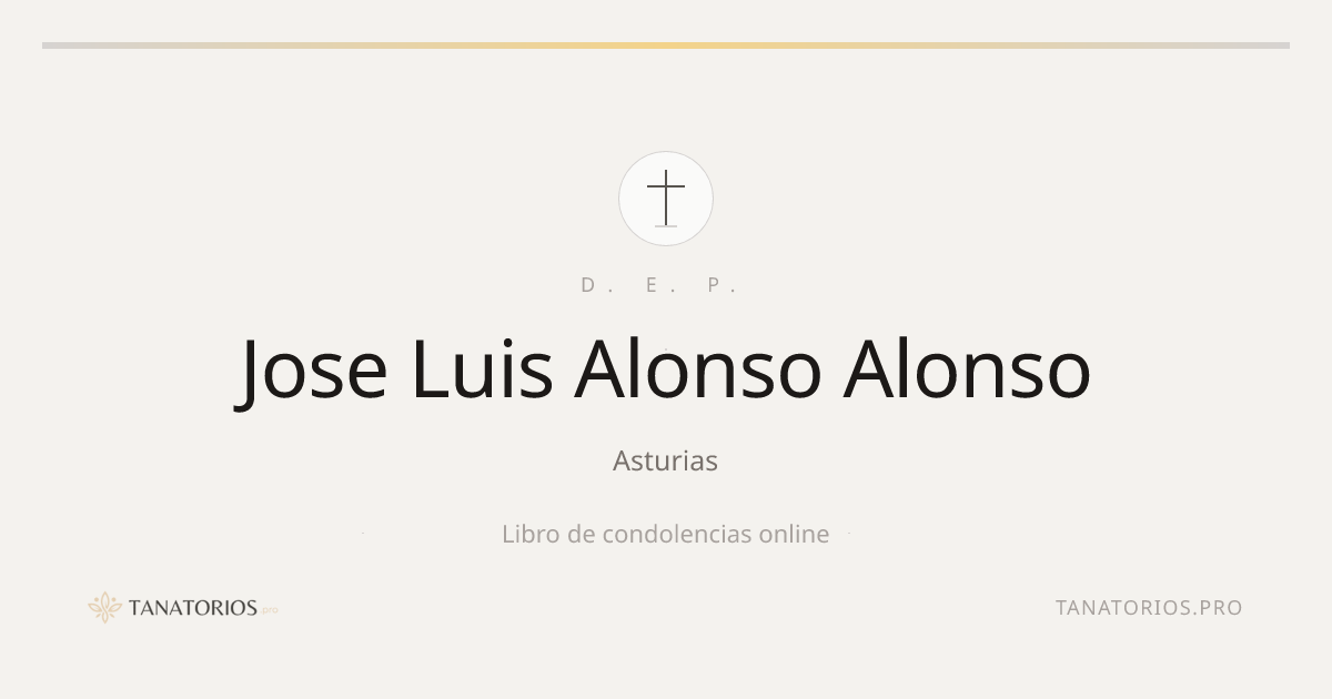 Memorial de Jose Luis Alonso Alonso