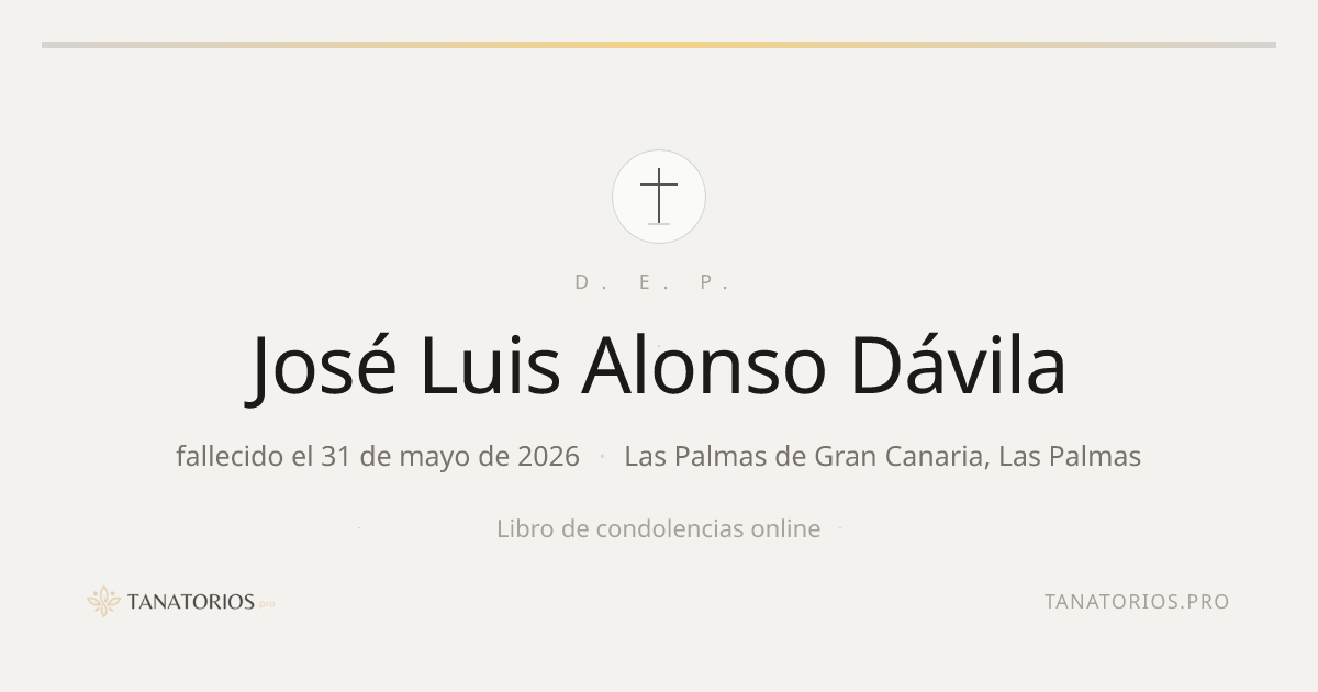 Memorial de José Luis Alonso Dávila