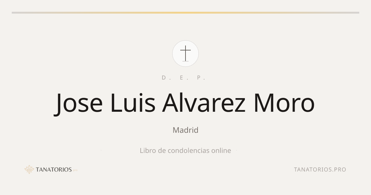 Memorial de Jose Luis Alvarez Moro