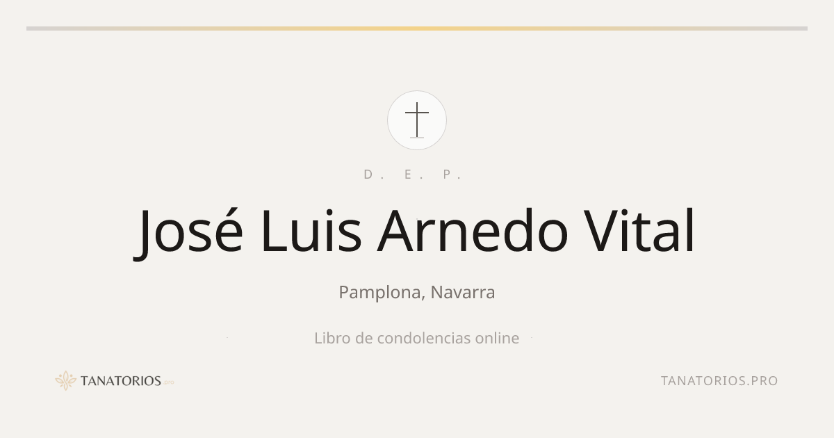 Memorial de José Luis Arnedo Vital