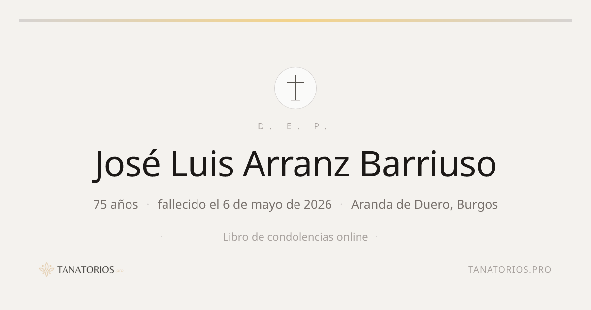 Memorial de José Luis Arranz Barriuso