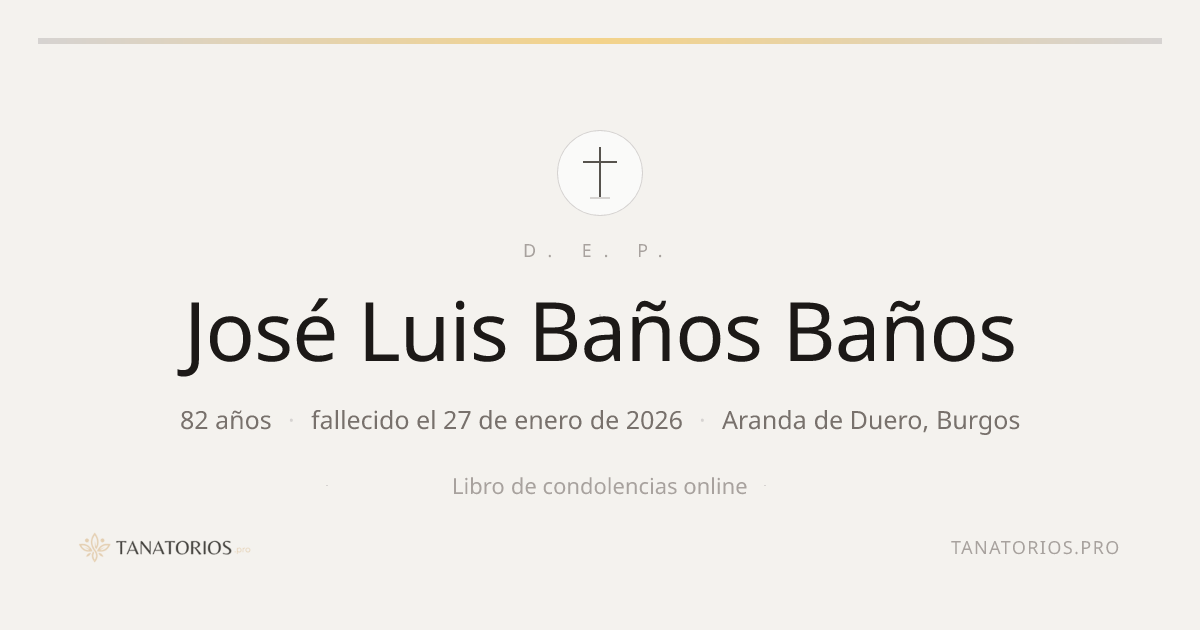 Memorial de José Luis Baños Baños