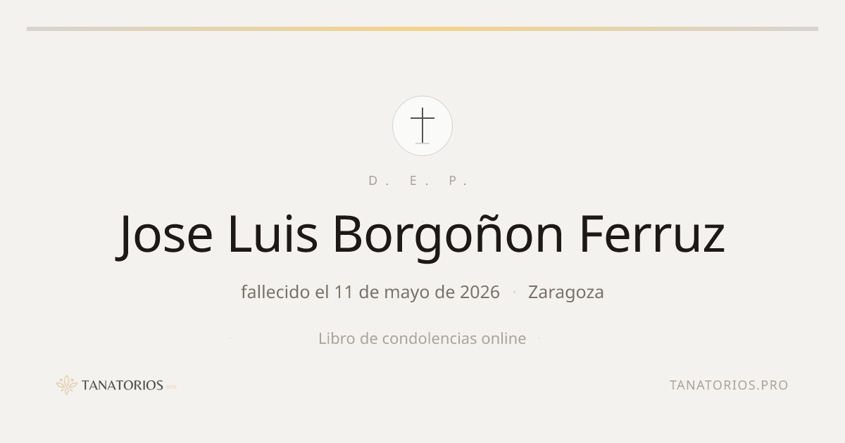 Memorial de Jose Luis Borgoñon Ferruz